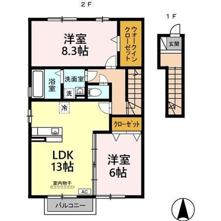 ラフィナートIIの物件間取画像